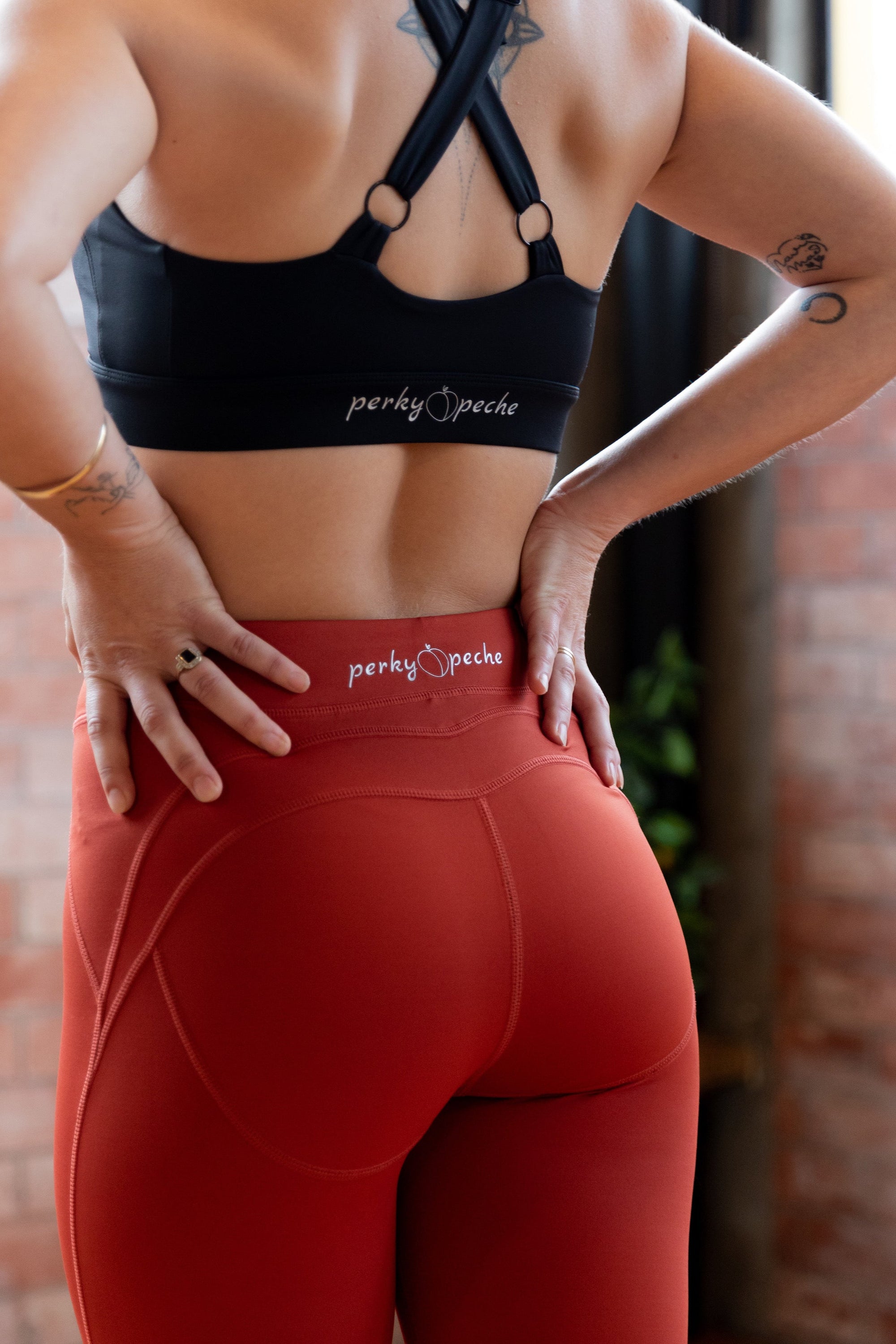 Perky Lift 7/8th Booty Tight - Dark Terracotta