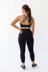 no roll down high waisted black tights with phone pockets