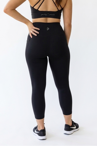 no roll down high waisted black tights with phone pockets