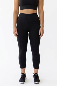 no roll down high waisted black tights with phone pockets