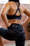 Under Cover Sports Bra - Black Camo