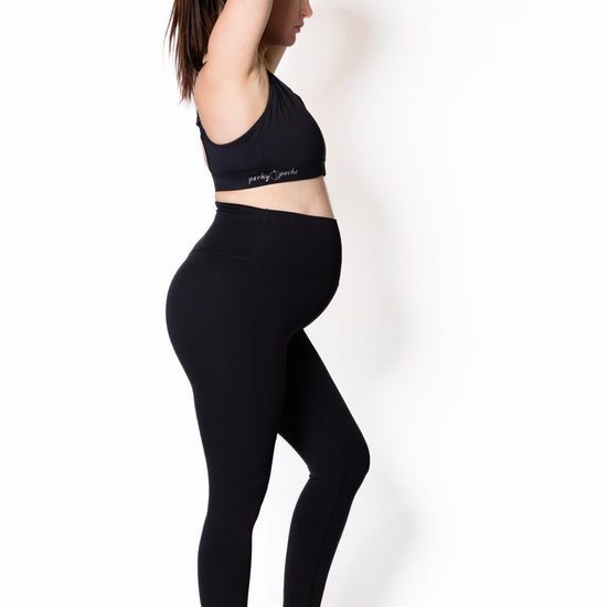 Alexis Full Length High-Waisted Tight No Pocket in Black - Perky Peche women's leggings NZ