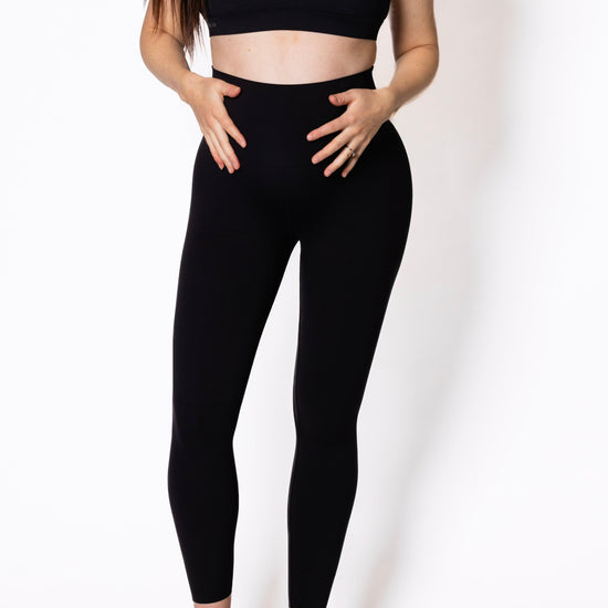Alexis Full Length High-Waisted Tight No Pocket in Black - Perky Peche women's leggings NZ