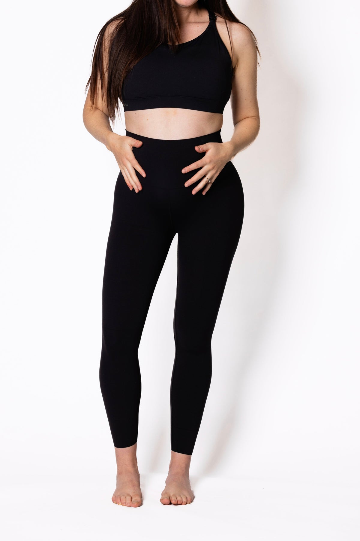 Alexis Full Length High-Waisted Tight No Pocket in Black - Perky Peche women's leggings NZ