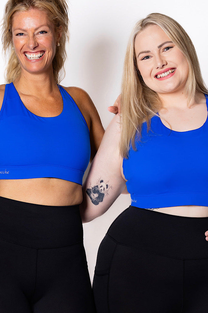 High Coverage Multi Functional Bra Electric Blue