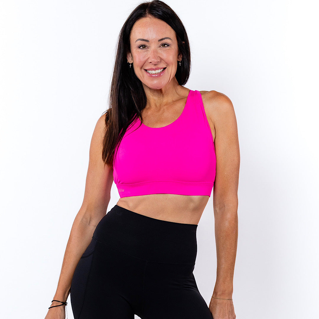 High Coverage Multi Functional Bra PINK