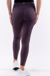 Alexis Full Length High-Waisted Tight No Pocket in Eggplant - Perky Peche women's leggings NZ