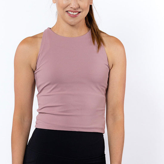 Bella Singlet in Pink Nectar - Perky Peche women's singlet NZ