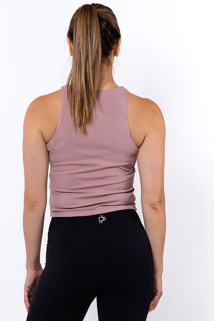 Bella Singlet in Pink Nectar - Perky Peche women's singlet NZ