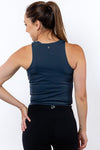Bella Singlet in Storm Grey - Perky Peche women's singlet NZ