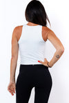 Bella Singlet in White - Perky Peche women's singlet NZ