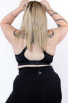 High Coverage Multi Functional Bra in Black - Perky Peche women's sports bra NZ