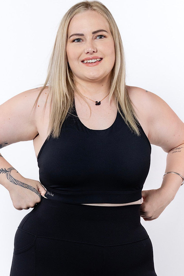 High Coverage Multi Functional Bra - Black