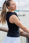 Sleeveless cotton Polo Top