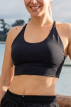 Pretty black sports bra