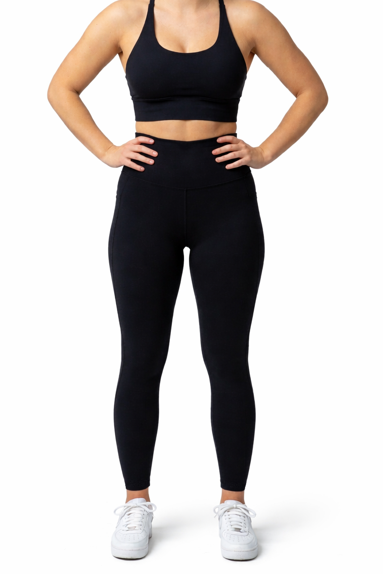 Alexis Phone Pocket No-Roll Down Band, Full Length Legging