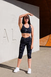 Under Cover Sports Bra - Black Camo