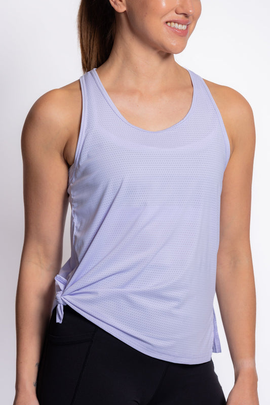 Malibu Mesh Singlet - Lilac Sugar