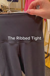 Ribbed Full length Legging with Pockets - Black