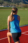 Malibu Mesh Singlet - Sea Spray