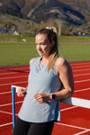 Cascade Longline Tank - Willow Blue