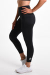 Tilly High-Waist Compression Tights Full Length in Black - Perky Peche women's leggings NZ