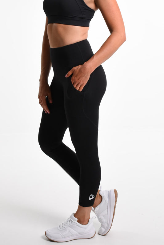 Ankle Grazer Soft Sofia Tight in Black - Perky Peche women's leggings NZ