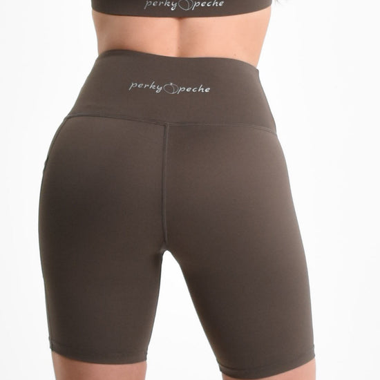 Sammi Support Bike Short in Hazel Green - Perky Peche women's bike shorts NZ