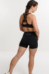 Mackenzie 4 inch Short in Black - Perky Peche women's gym shorts NZ