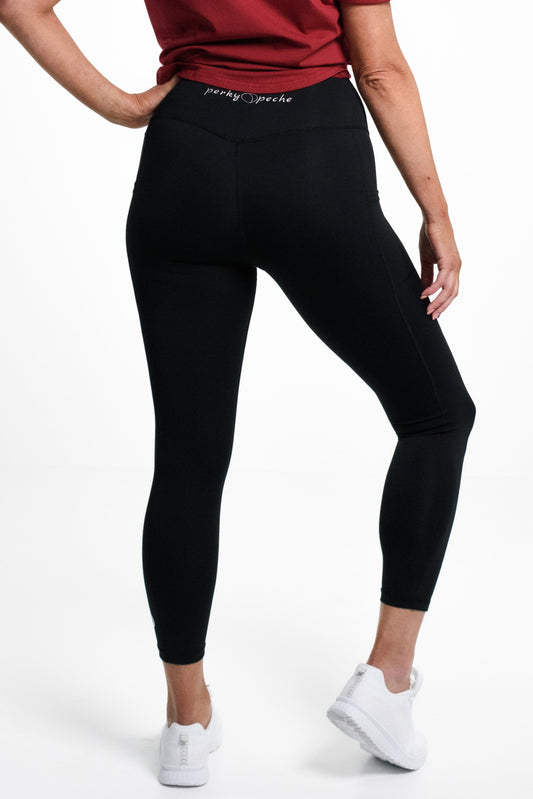 Lola Tight Full Length in Black - Perky Peche women's leggings NZ