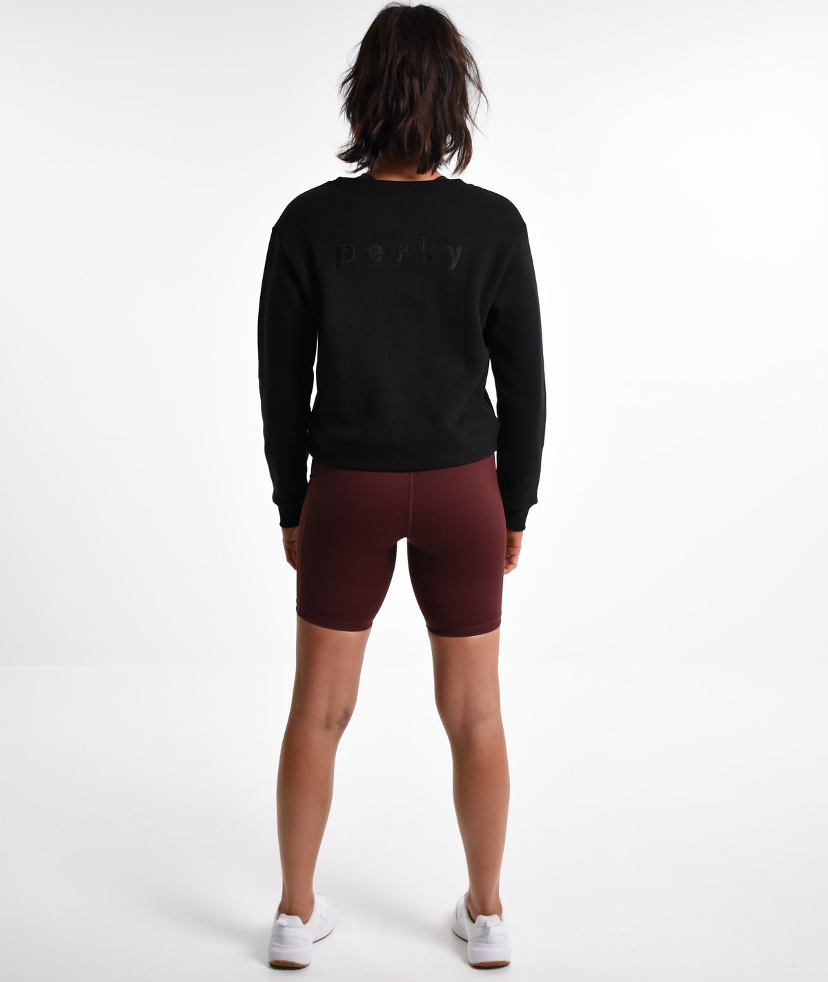 Amy J Perky Sweater in Black - Perky Peche women's sweatshirt NZ
