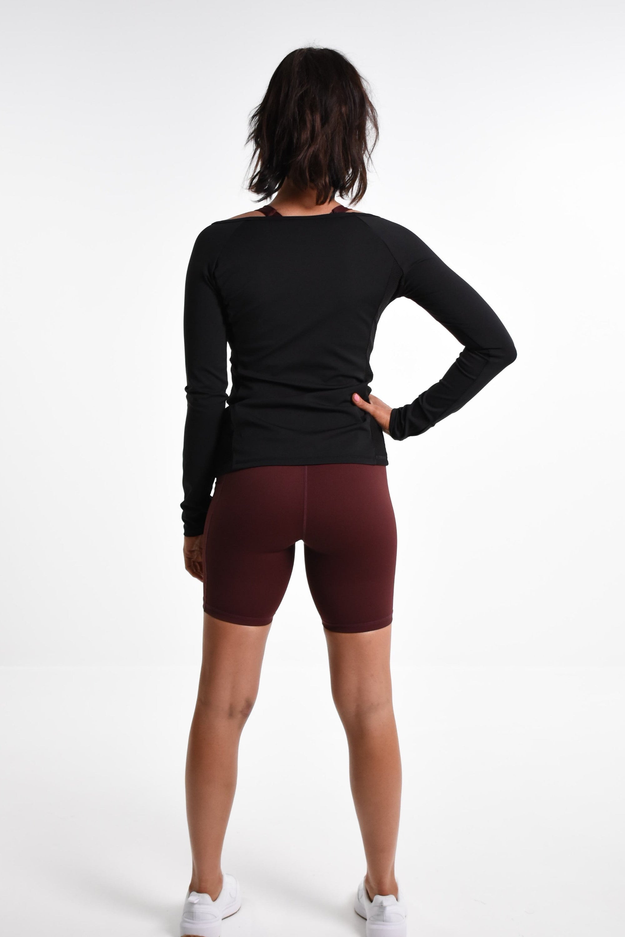 Scarlett long Sleeve Active Top - Black