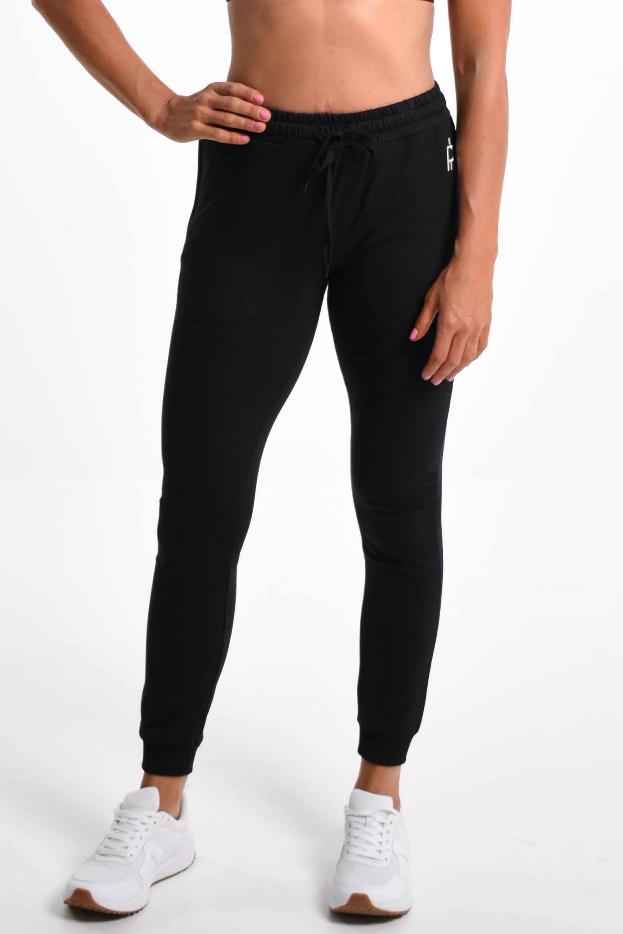 Isabella Slim Fit Full Length Active Jogger - Black