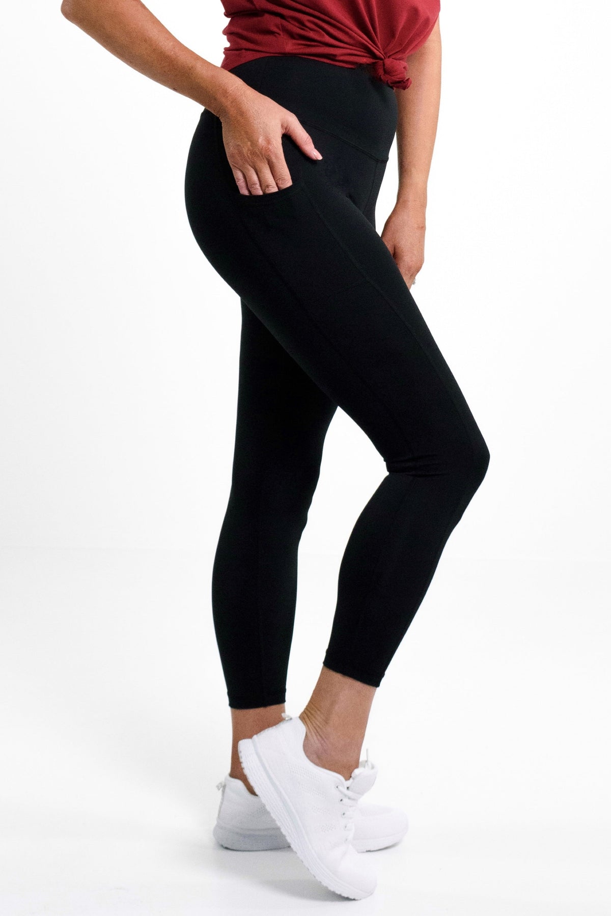 Lola Tight Full Length in Black - Perky Peche women's leggings NZ