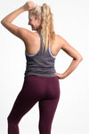 Lux Bamboo Drape Singlet in Charcoal - Perky Peche women's top NZ