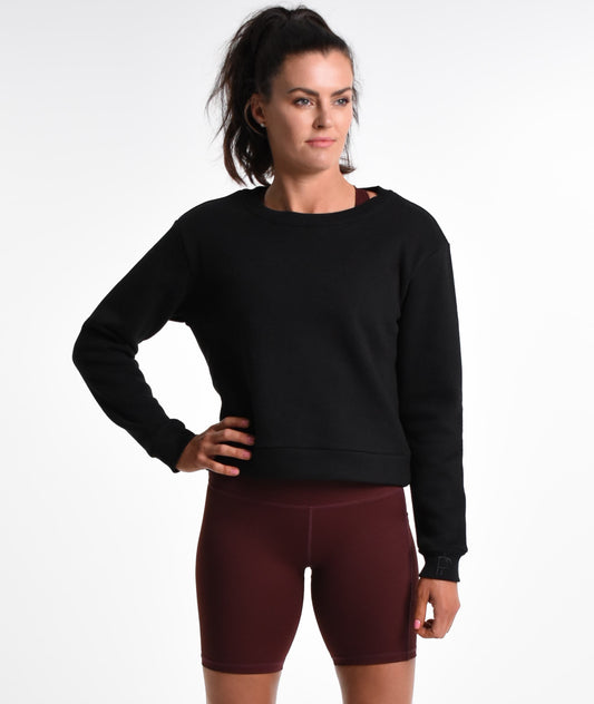 Amy J Perky Sweater in Black - Perky Peche women's sweatshirt NZ