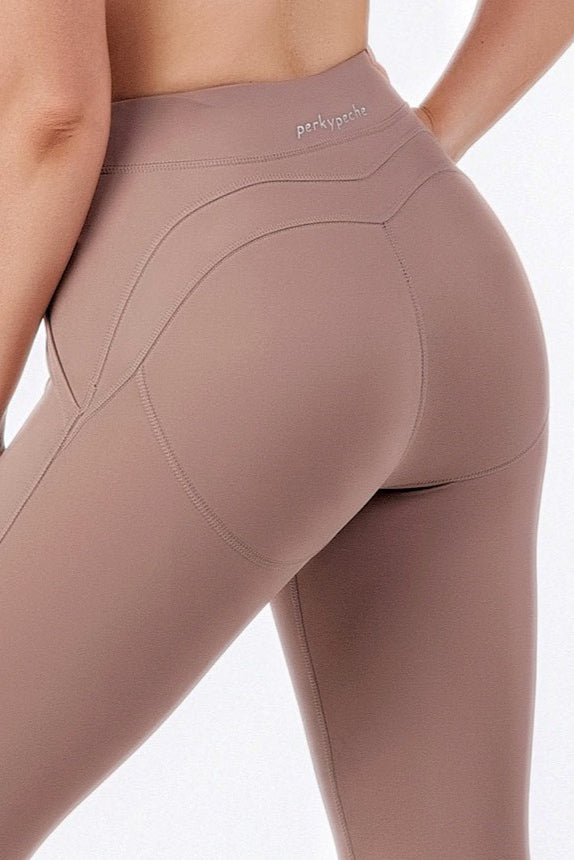 Perky Lift 7/8th Booty Tight - Mocha - perkypeche - Activewear and Eyelash Serum