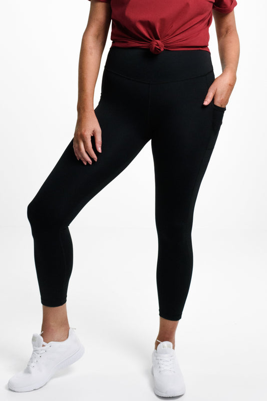 Lola Tight Full Length in Black - Perky Peche women's leggings NZ