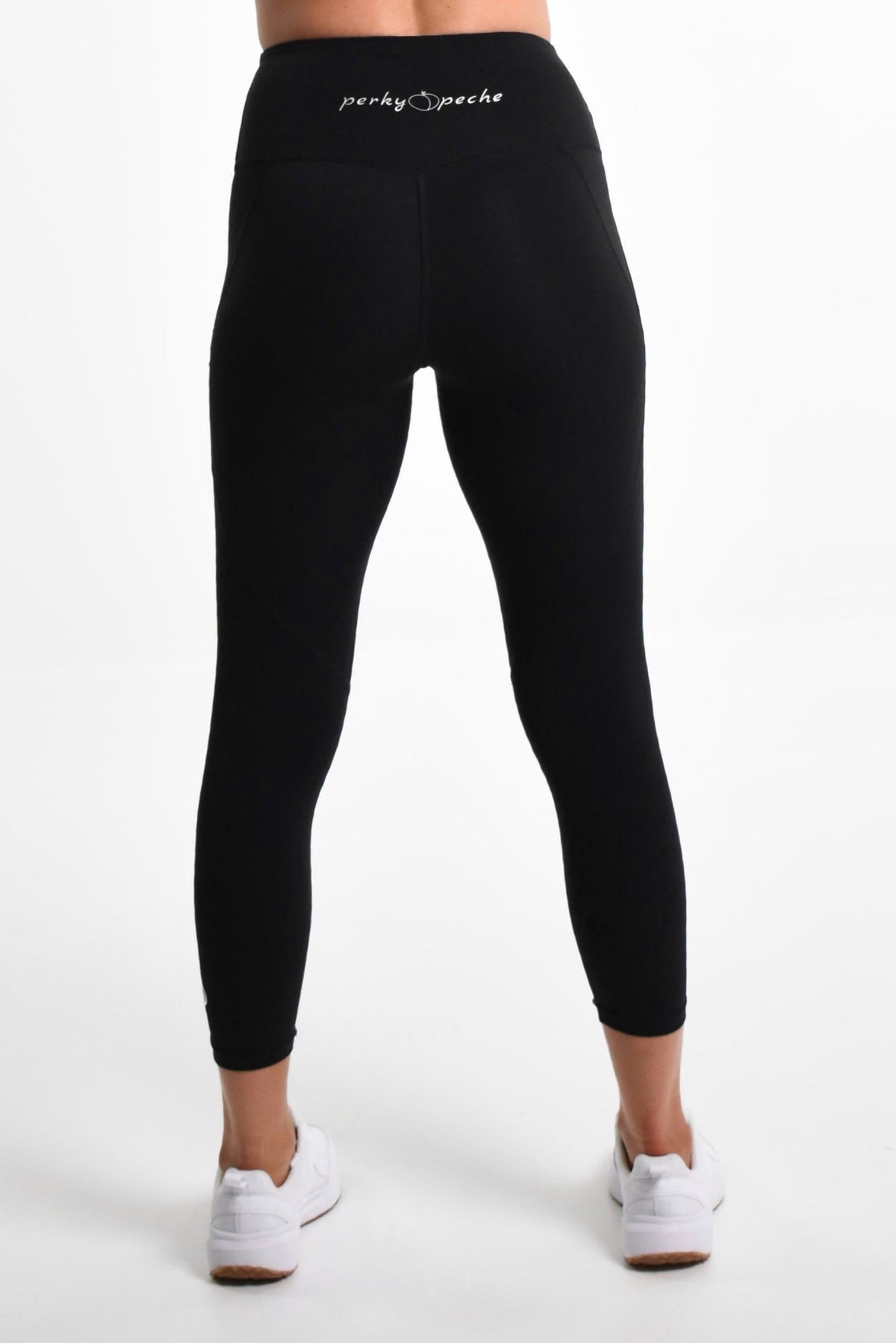 Ankle Grazer Soft Sofia Tight in Black - Perky Peche women's leggings NZ