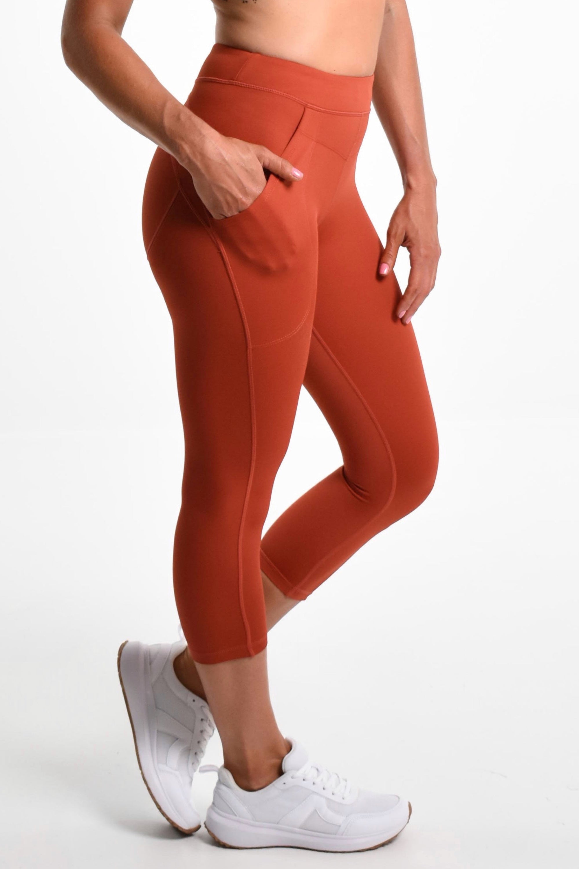 Perky Lift 7/8th Booty Tight - Dark Terracotta